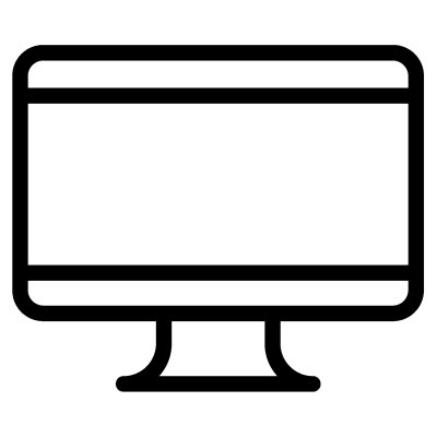 Bildskärm pictogram