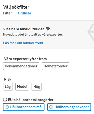 Sökfilter