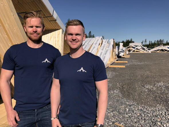 Bröderna Johan och Richard Arvidsson – ägare och grundare av Arvidssons Takstolar AB