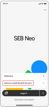 Logga in SEB app