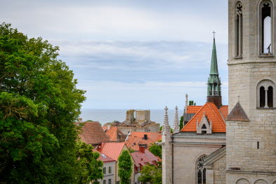Vy över Visby, Gotland