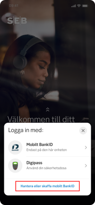 Logga in SEB app