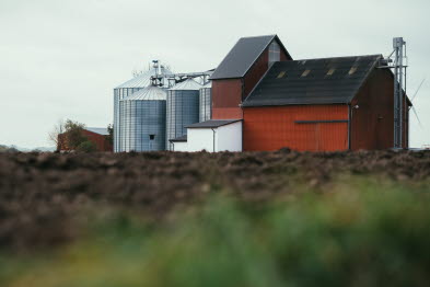 Lantbruksfastighet med silo