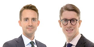 Daniel Klint och Kalle Winbo, förvaltar SEB Fastighetsfond Norden.