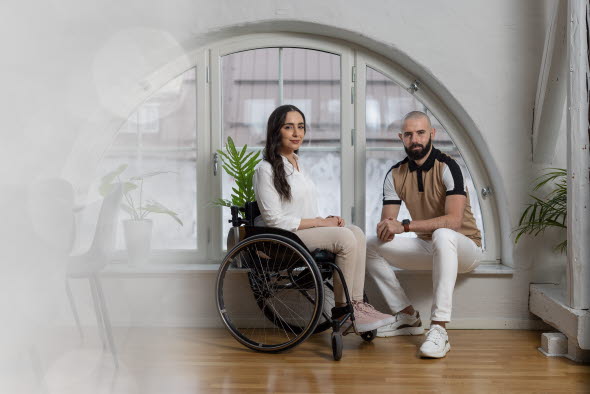 Rim Alexandra Halfya och Alaa Alshawa, grundare till företaget Combify.