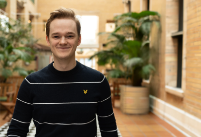 Det känns så sjukt mycket mer spännande att utveckla något eget än att vara anställd, säger William Boive. William Boive