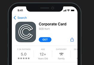 Bild på appen Corporate Card.